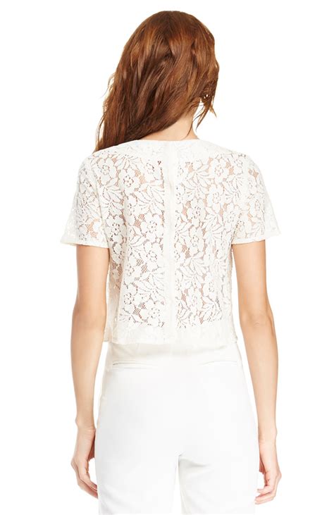 Lace Beaded Top In Ivory Dailylook