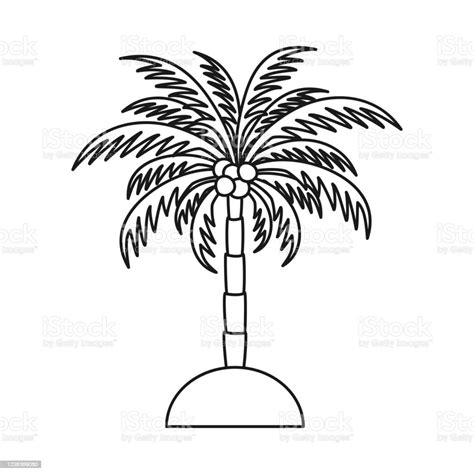 Palm Trees Drawing Black And White