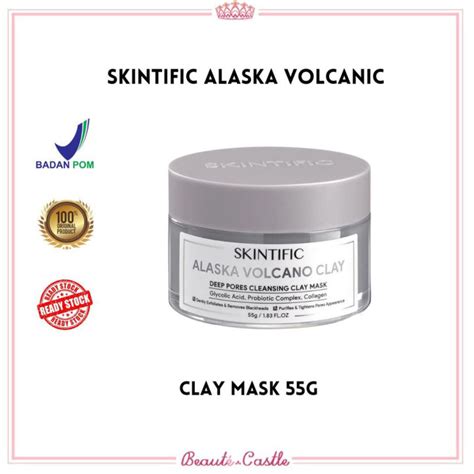 Skintific Alaska Volcano Clay Mask Deep Pores Cleansing Mud Mask G