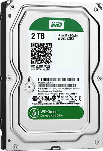 Western Digital Green Wd Ezrx Sata Intellipower Tb Harddisk