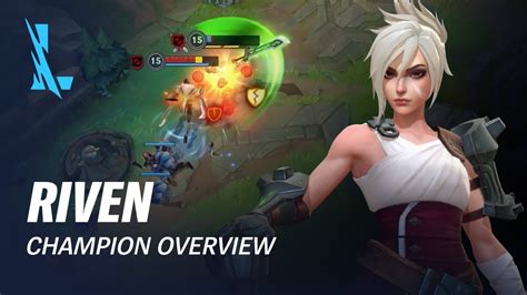 Riven Champion Overview Gameplay League Of Legends Wild Rift YouTube