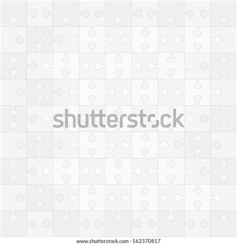 Puzzle Background White Vector Stock Vector (Royalty Free) 162370817 | Shutterstock