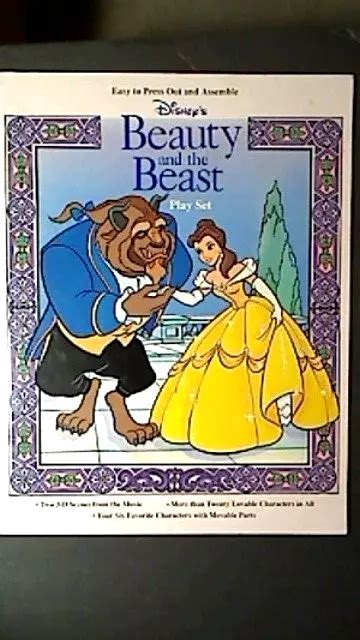 Disneyland 1991 Disneys Beauty And The Beast Paper Dolls Booklet Easy