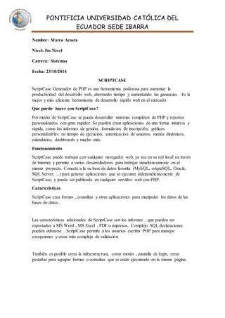 Scriptcase PDF