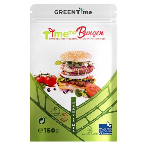 GREENTime Time To Burger 150 G Veganer Protein Burger 45 7g 100g