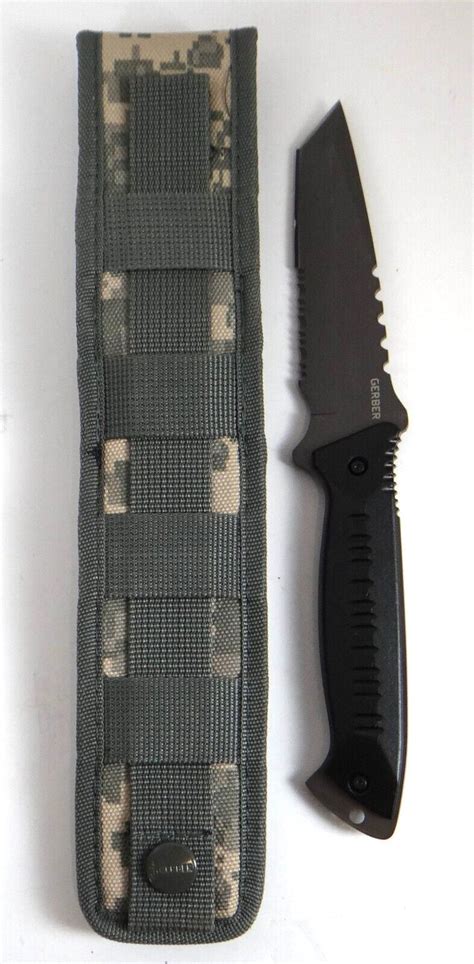 Gerber Warrant Combo Edge Tanto Fixed Blade Knife W Original Sheath 4689797598