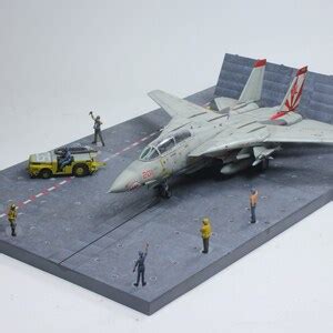 Built Model Modern Us Aircraft Carrier Deck Diorama W F A