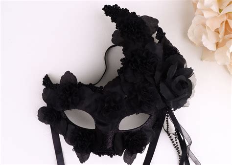 Masquerade Mask Venetian Mask Adult Dance Flower Lace Mask Etsy