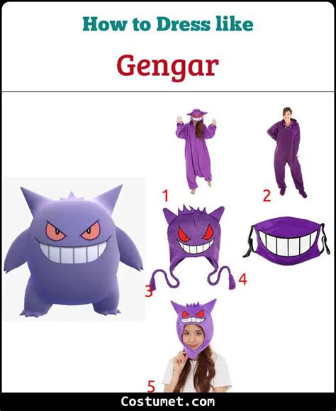 Gengar Costume from Pokémon for Halloween