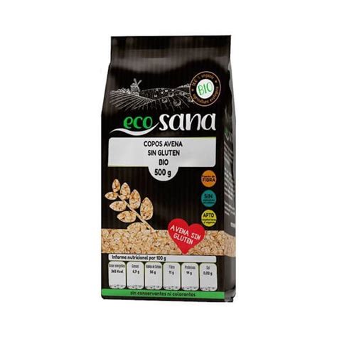 Copos De Avena Finos Sin Gluten Bio 500 G Ecosana Herbolario Y Yoga