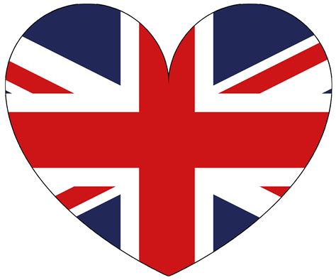 Large UK Flag Heart | Rooftop Post Printables