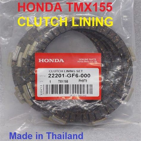 KRCP TMX155 Genuine CLUTCH LINING SET 22201 GF6 000 From Thailand