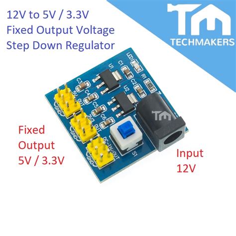 AMS1117 AMS 1117 DC DC 12V To 3 3V 5V Power Module Multi Output Voltage