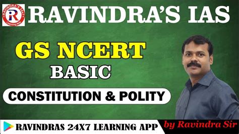 L3 GS NCERT Polity By Ravindra Sir NCERT Classes Ncert For UPSC