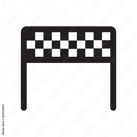 Racing flag icon. Trendy Racing flag logo concept on white background ...