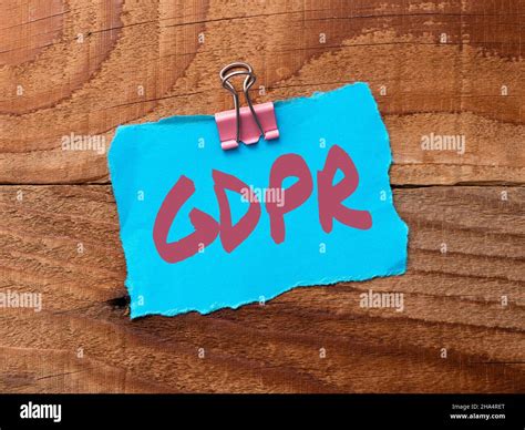 Text Showing Inspiration Gdpr Word Written On Regulation That Protect