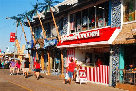 Summer On The Boardwalk In Wildwood Editorial Stock Image Image Of