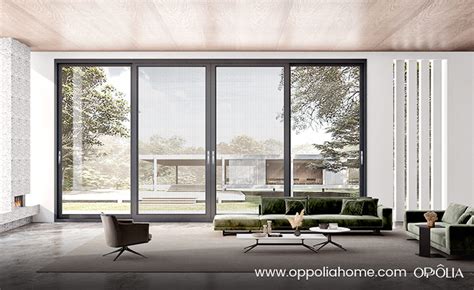 Aluminium Double Glazed Sliding Door Oppolia