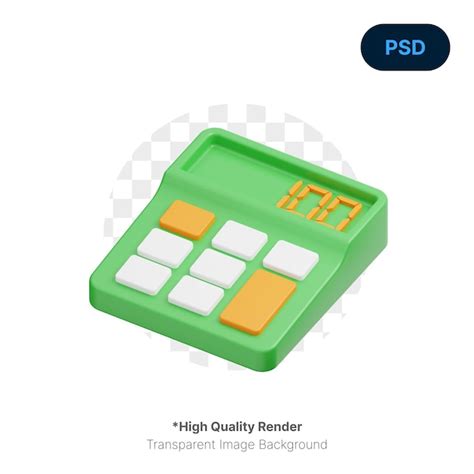 Calculadora Icono D Premium Psd Archivo Psd Premium