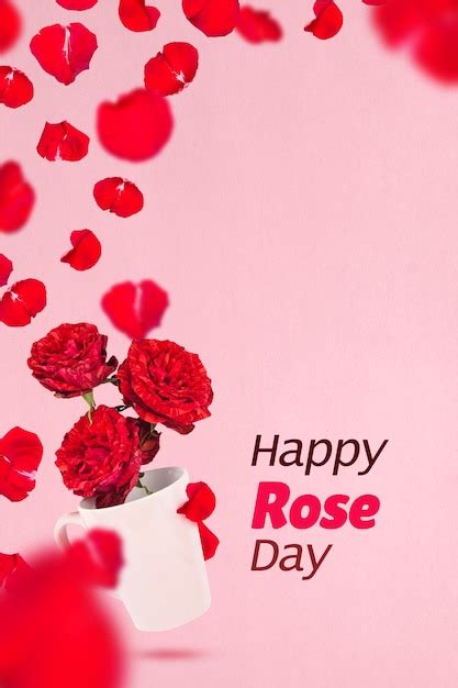 Premium Photo | Happy rose day celebration