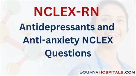 Antidepressants And Anti Anxiety Nclex Questions With Rationale