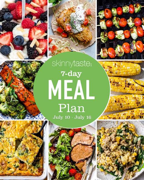 Free 7 Day Healthy Meal Plan July 10 16 Nature S Gateway