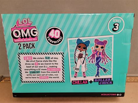 LOL Surprise OMG Fashion Doll 2 Pack Roller Chick Chillax W 20