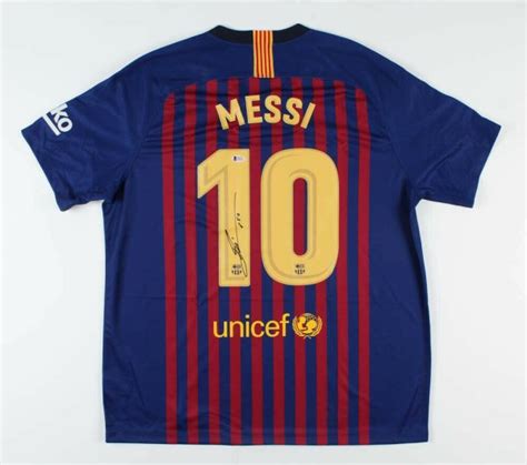 Lionel Messi Autographed Memorabilia Signed Photo Jersey