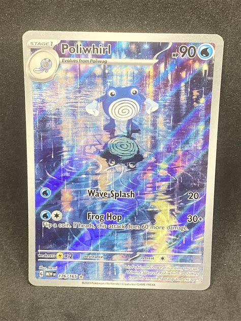 Pokémon 151 Poliwhirl 176 165 Illustration Rare ENGLISH NM