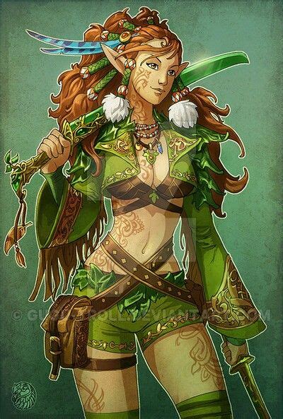 Female Elf Druid Pathfinder Pfrpg Dnd Dandd D20 Fantasy Fantasy Art