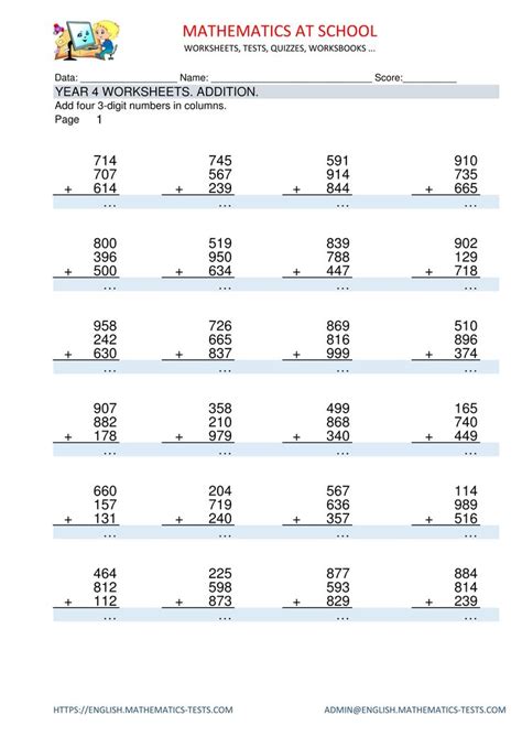 Math For Fourth Grade