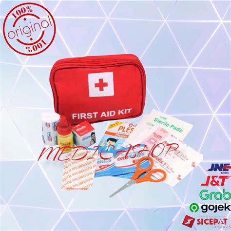 Jual Onemed P3K Warna Merah Model Dompet One Med Outdoor First Aid