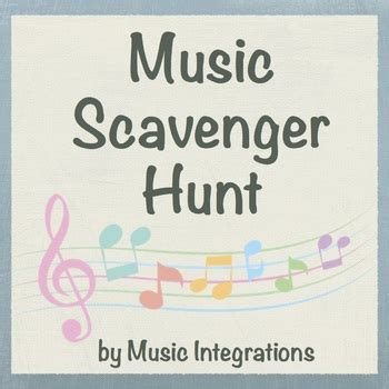 Music Scavenger Hunt By Music Integrations Teachers Pay Teachers