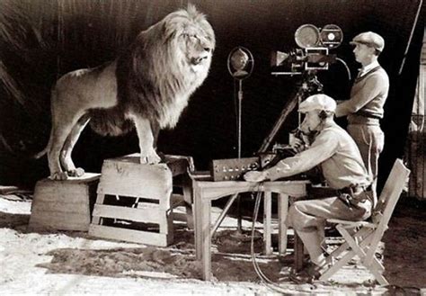 Picture of the Day: Shooting the MGM Logo, 1924 » TwistedSifter