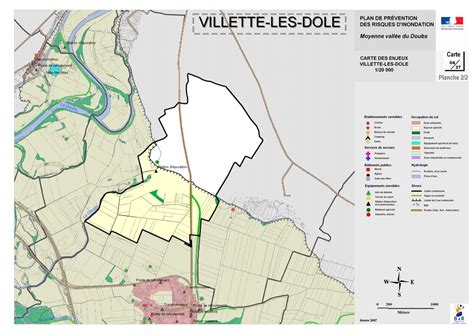 Villette Les Dole Carte Des Enjeux N2 Vilette Les Dole Dossier