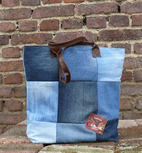 Gk Kreativ Upcycling Jeans Patchworktasche Diy Ledertragegriffe Ganz