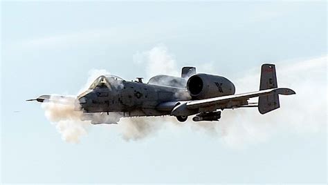 Strafing A-10 Thunderbolt Shreds Air Around It During Gunnery ...