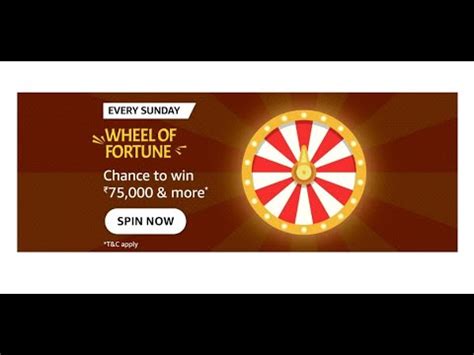 Amazon Funzone Every Sunday Wheel Of Fortune Spin And Win Answers Today