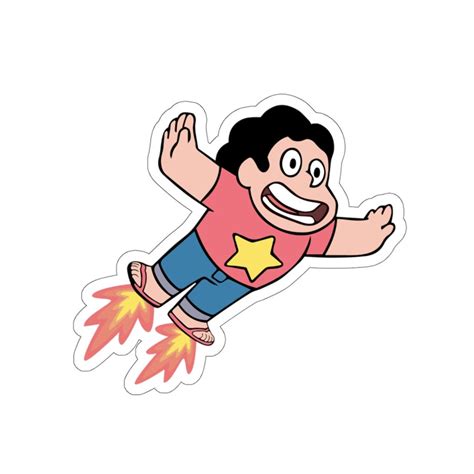 Steven Universe Flying Vinyl Sticker Best Friend T Cute Etsy