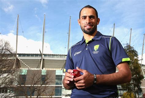 Fawad Ahmed at a Cricket Australia press conference | ESPNcricinfo.com