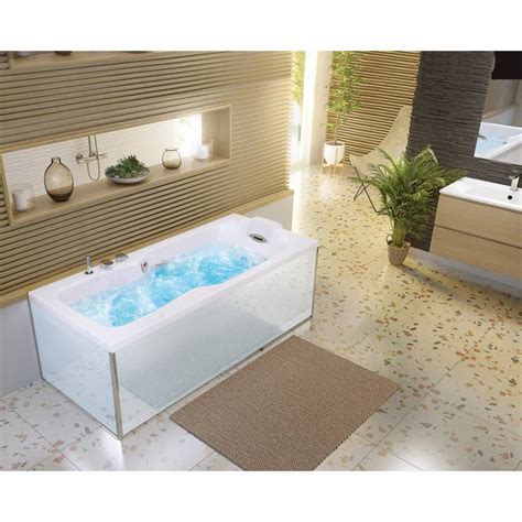 Au Ergew Hnliche Whirlpool Badewanne Kineplus Bright White Acryl Der