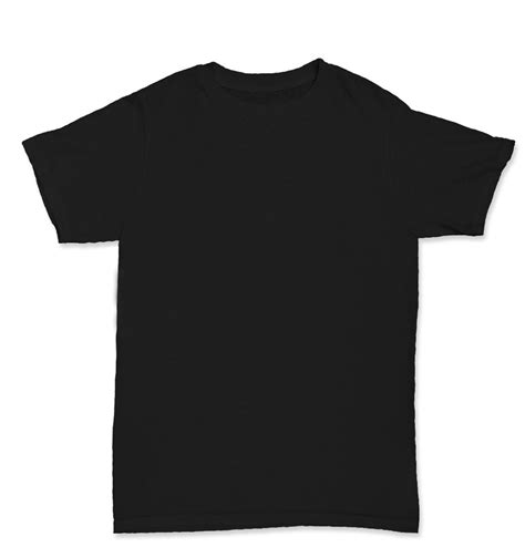 Plain Black Shirt Front And Back