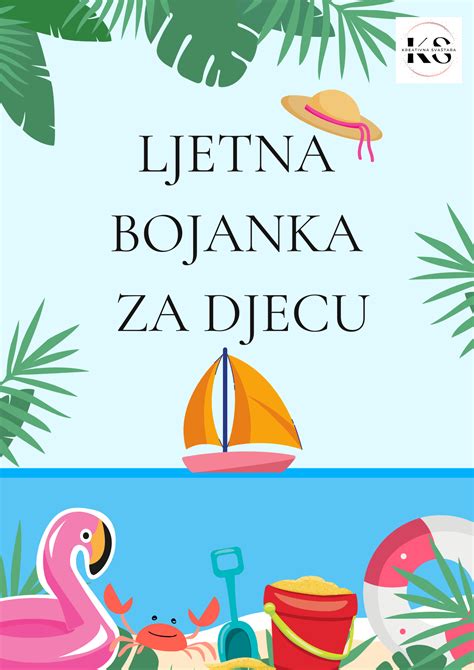 Ljetna Bojanka za Djecu Free Download Kreativna Svaštara