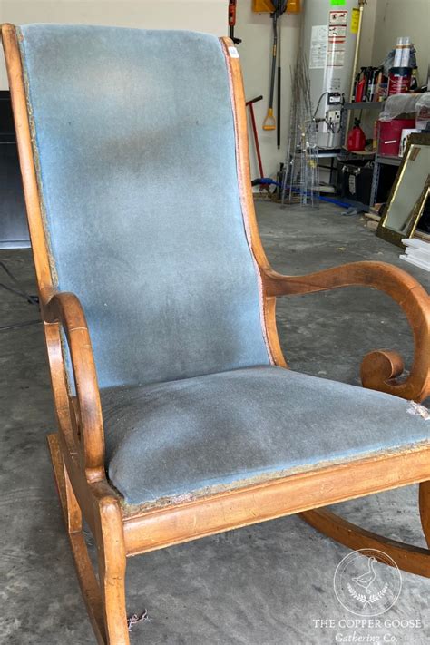 How To Reupholster A Rocking Chair The Copper Goose