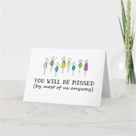 Funny Goodbye Card, Rude Farewell Card, Funny Card | Zazzle.com