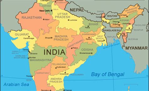 New Maps Of India And Of The Indian Economy India Map India World Map ...