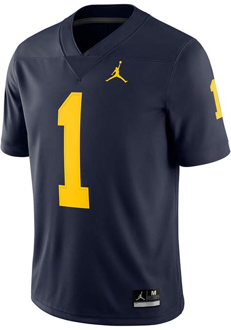 Nike Michigan Wolverines Jordan Practice Jersey - NAVY