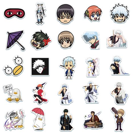 50pcs Gintama Stickers Au Sticker World