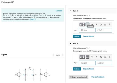 Solved Problem Part A Assume The Nominal Values For Chegg