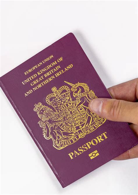 United Kingdom British Passport On White Background Stock Image Image Of British Great